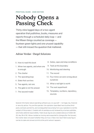 Title page: Nobody Opens a Passing Check